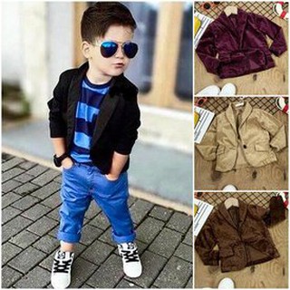 23335 áo khoác vest cho bé trai lịch lãm