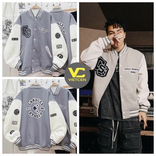 Áo khoác bomber nỉ CS áo khoác unisex bomber mịn mềm cho nam nữ - VIETCEN