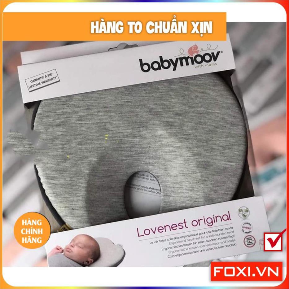 Gối chống bẹt đầu Lovenest Babymoov-Phù hợp với mọi loại giường-nôi-cũi-xe đẩy-Giúp bé ngủ sâu giấc hơn và thoải mái hơn