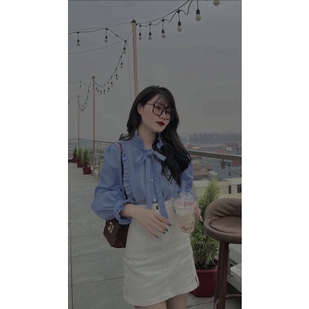 Áo sơmi buộc nơ