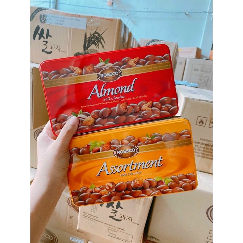 Kẹo Socola Alfredo Almond Nâu 180g