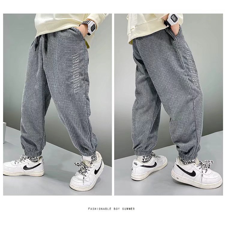 Quần Dài Lưng Thun Thời Trang Mùa Đông Cho Bé Trai