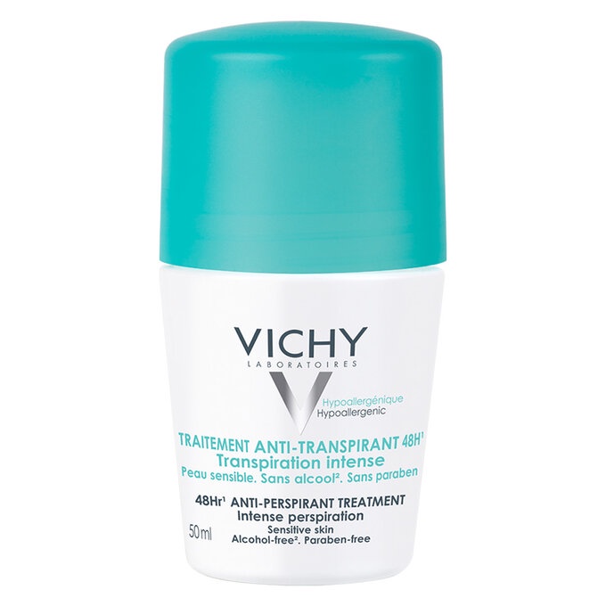 Vichy Lăn Khử Mùi Ngăn Mồ Hôi, Giữ Khô Thoáng Suốt 48H Vichy Anti - Perspirant Deodorant 48H 50ml