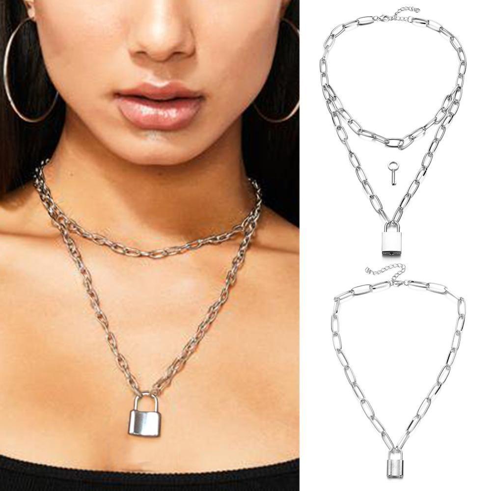 Vòng cổ Mắt Xích Dáng Dài Phong Cách Gothic Thời Trang