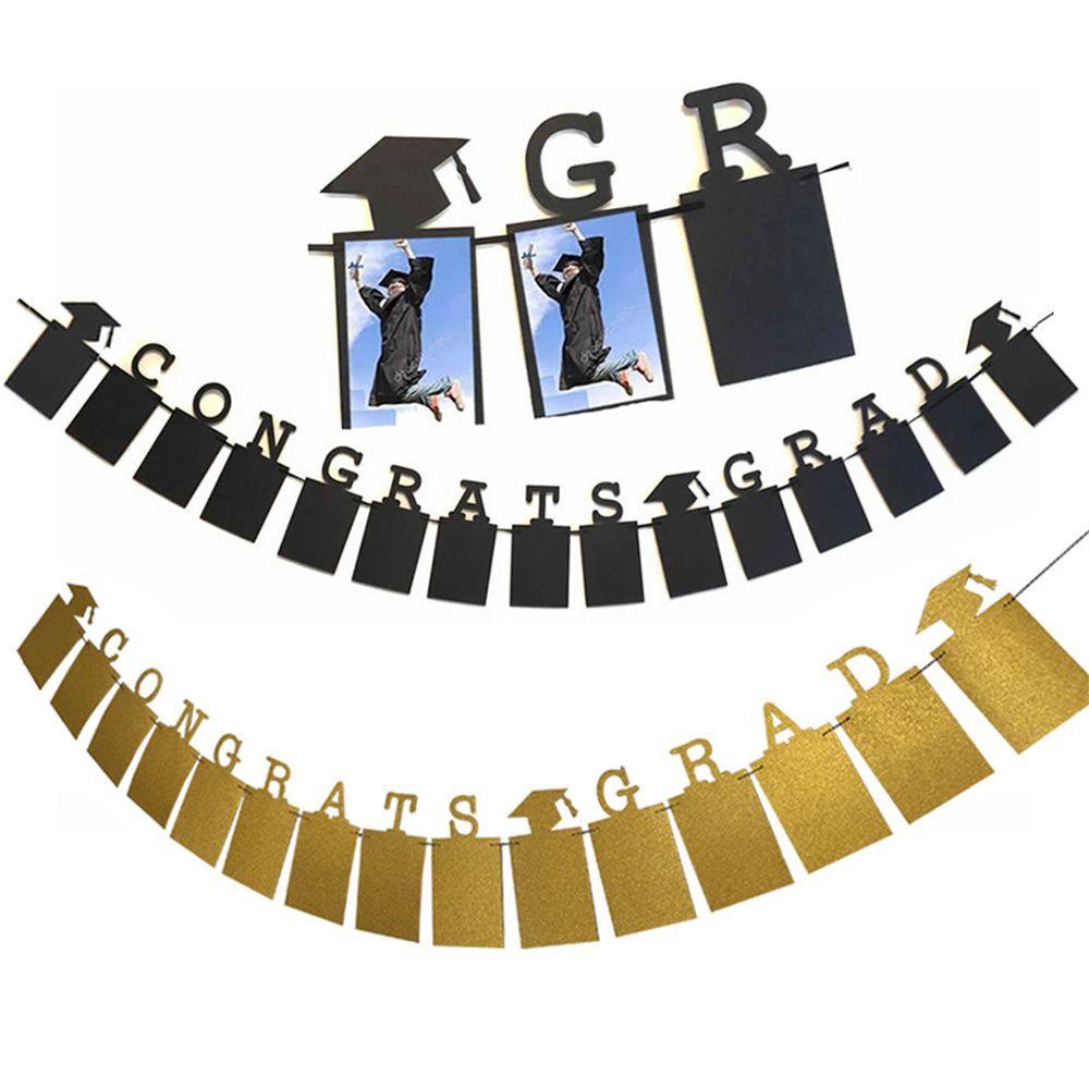MUVAKO Dây Cờ Treo Trang Trí In Chữ  Congrats Grad 2022