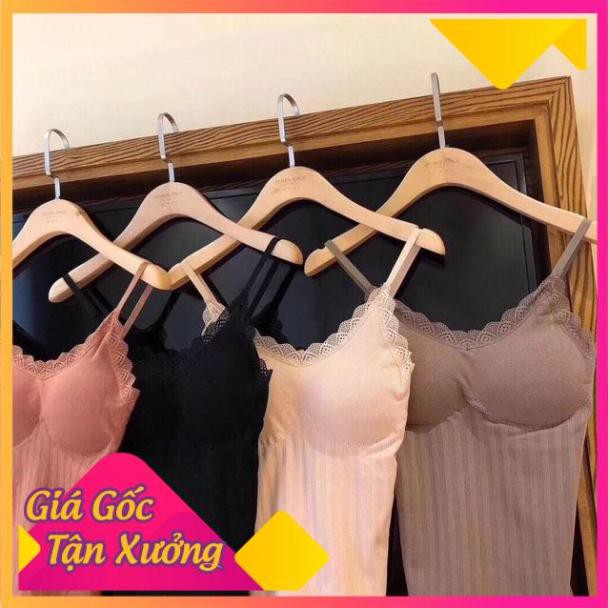 [SIÊU SALE Áo Bra 2 Dây Dáng Dài Chất Mềm Mịn