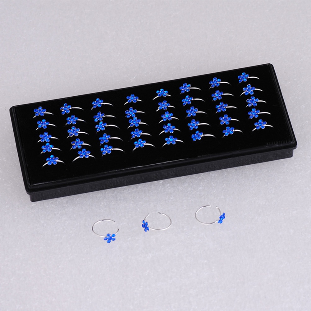 Khuyên Xỏ Mũi / Môi / Tai Không Cần Khoan Lỗ Đính Đá Zircon Giả Cho Nữ