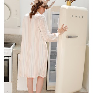 Shirt Đầm Ngủ Sọc Màu