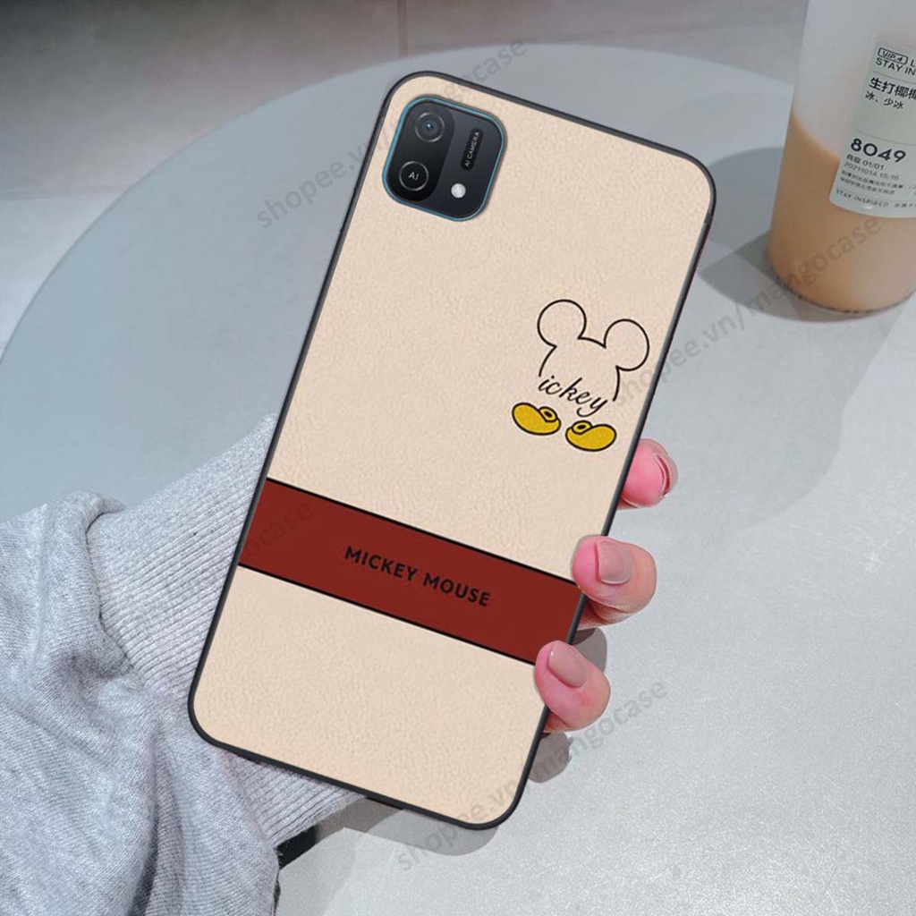 Ốp lưng Oppo A16k in hình happy nice, bé gấu đáng yêu