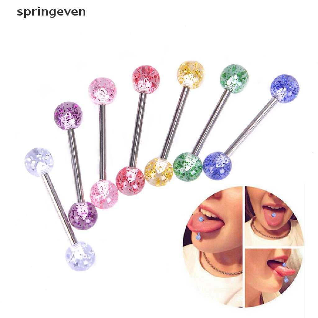 Set 8 Khuyên Lưỡi Nhiều Màu Sắc Cá Tính