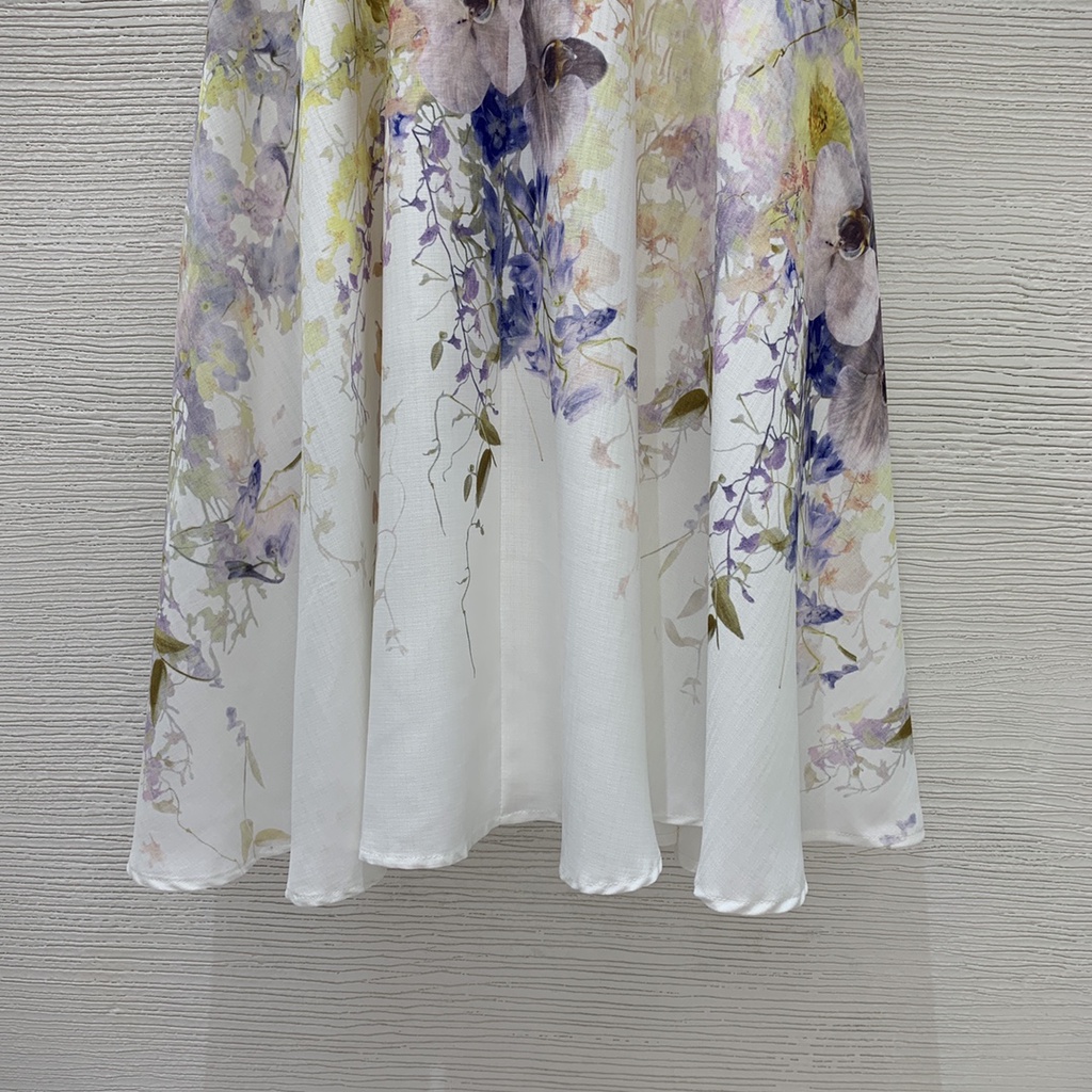 Đầm hoa nữ thời trang cao cấp Zimmermann phong cách nữ tính, điệu đà