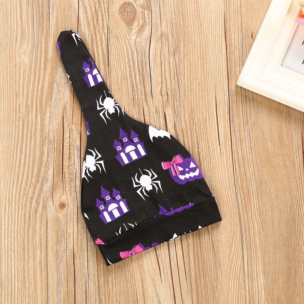 Mới Set Áo Tay Dài + Quần Dài Phong Cách Halloween Cho Bé Gái