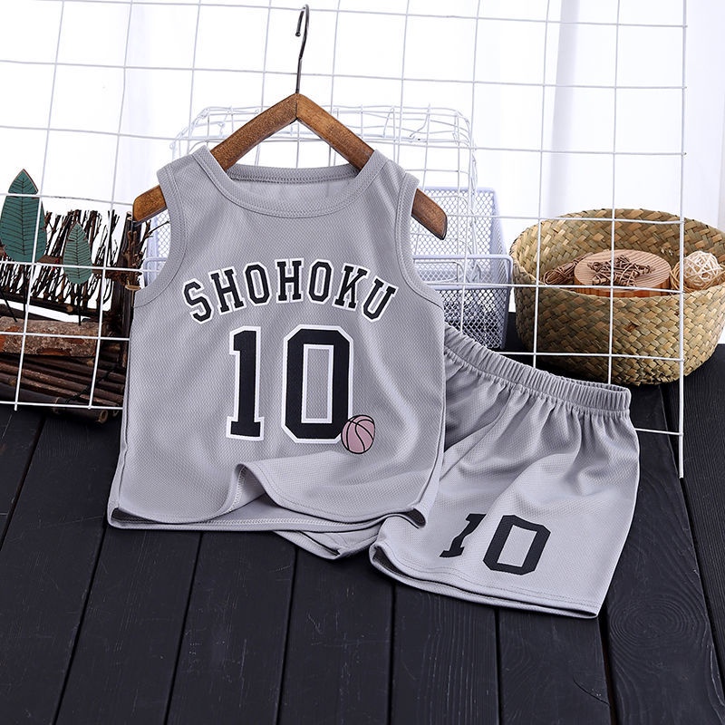 Bộ Áo Sát Nách + Quần Short Nhanh Khô Thời Trang Mùa Hè Cho Bé Trai Gái 1-9 Tuổi