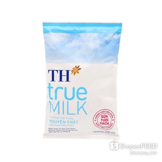 SỮA TƯƠI TIỆT TRÙNG TH TRUE MILK NGUYÊN CHẤT 220ML