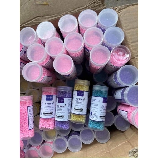 Viên Xả Thơm Quần Áo Nội Địa - Hạt Xả Thơm Làm Mềm Vải Hộp 110 g