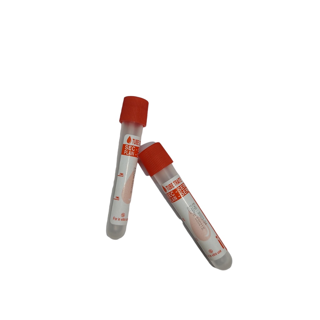 Ống nghiệm đông máu hạt Serum Hồng Thiện Mỹ đế mút 100 ống