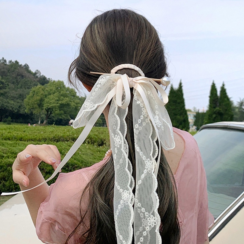 Trâm Cài Tóc Bằng Hợp Kim Hình Hoa Đính Ngọc Trai Phong Cách Trung Quốc