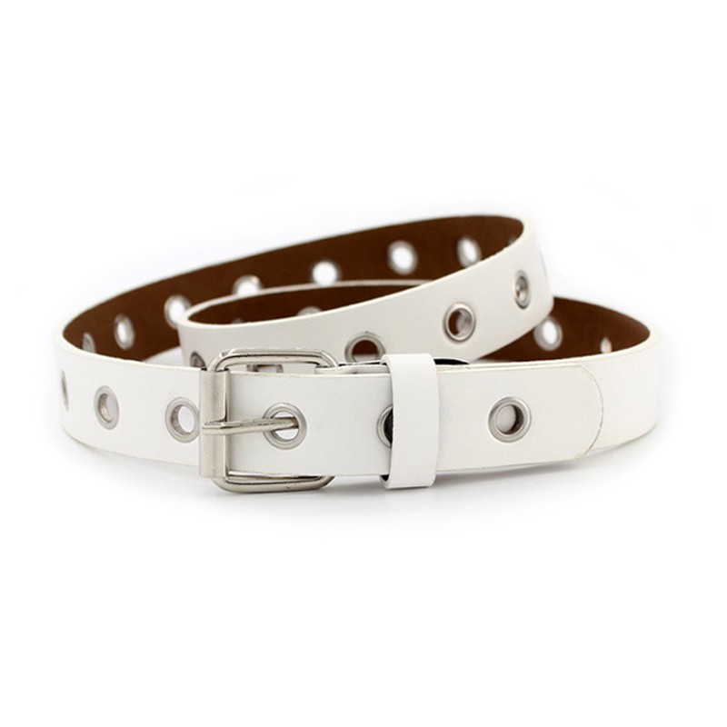 Dây thắt lưng da khóa kim loại thời trang cho nữ