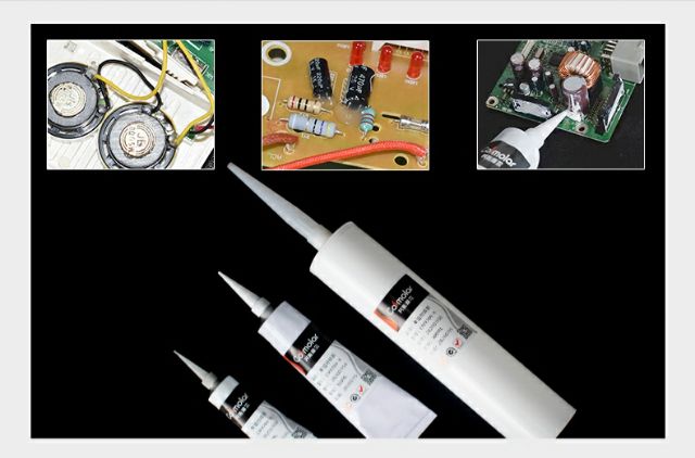 Achun.vn - Chai 50/100/300ml Keo phủ bo mạch - bảo vệ mạch - Loại sillicon lỏng trắng sữa.