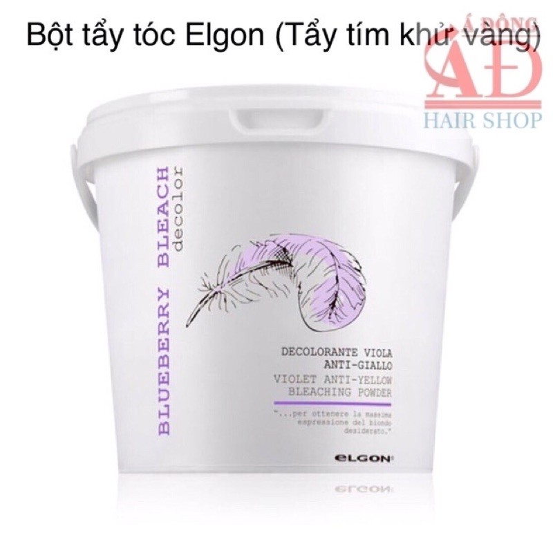 [Chính hãng] [Siêu rẻ] BỘT TẨY TÓC ELGON ITALY (Tẩy Tím Blueberry Bleach) 500g