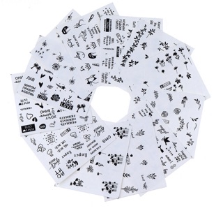 Decal nước 3D dán móng nghệ thuật