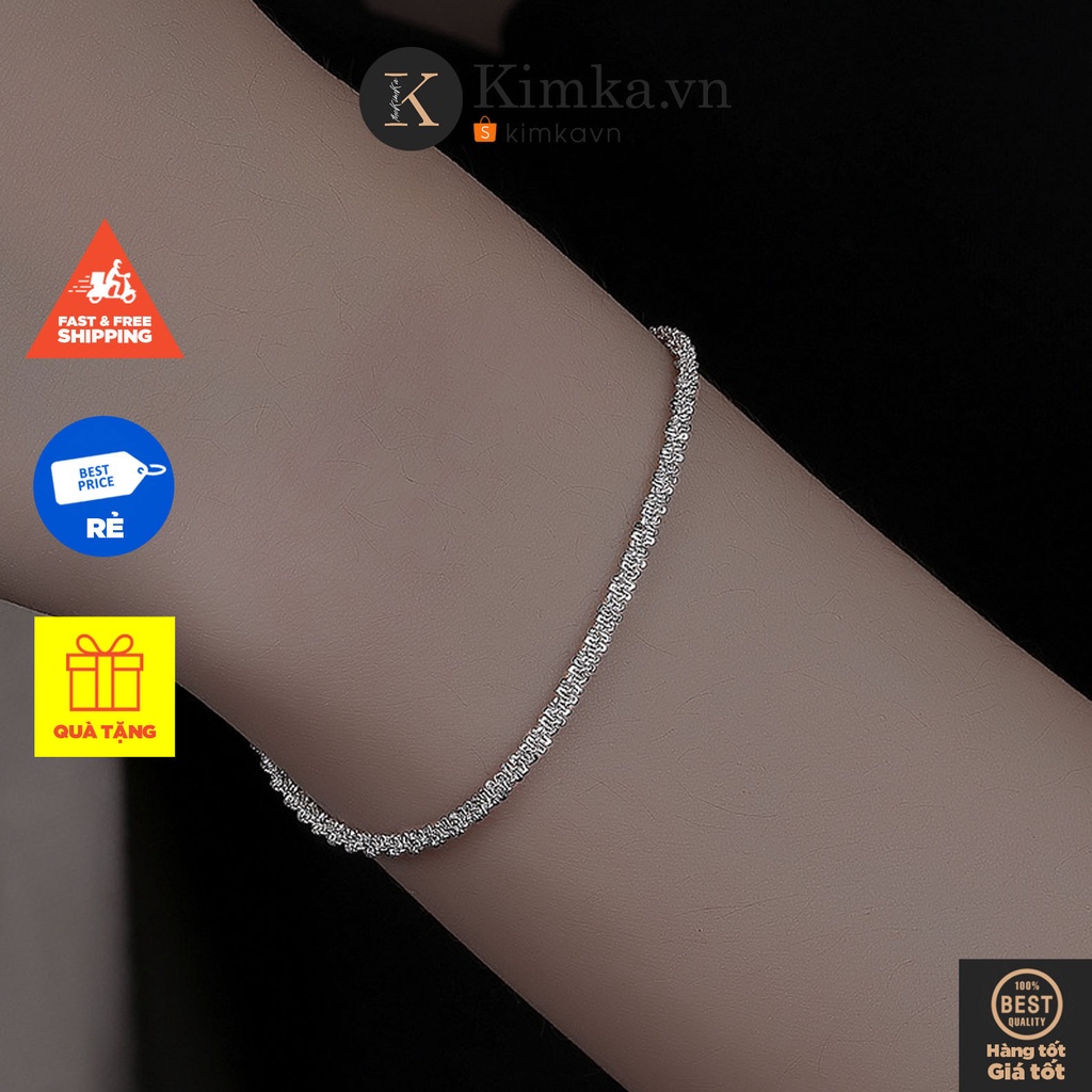 (0173) Vòng Tay Dây Sáng Lấp Lánh Thanh Lịch Đơn Giản Phong Cách Hàn Quốc