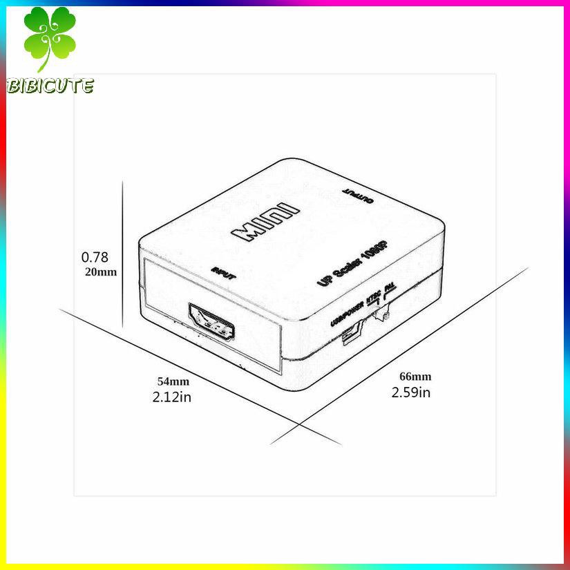 Bộ Chuyển Đổi Video Av Cvbs Rca Sang Hdmi 720 / 1080p