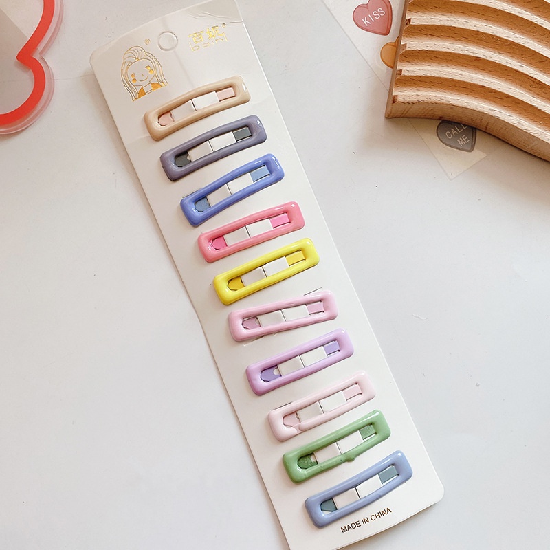 Set 10 Kẹp Tóc Hình Ngôi Sao Phong Cách Hàn Quốc Cho Bé Gái