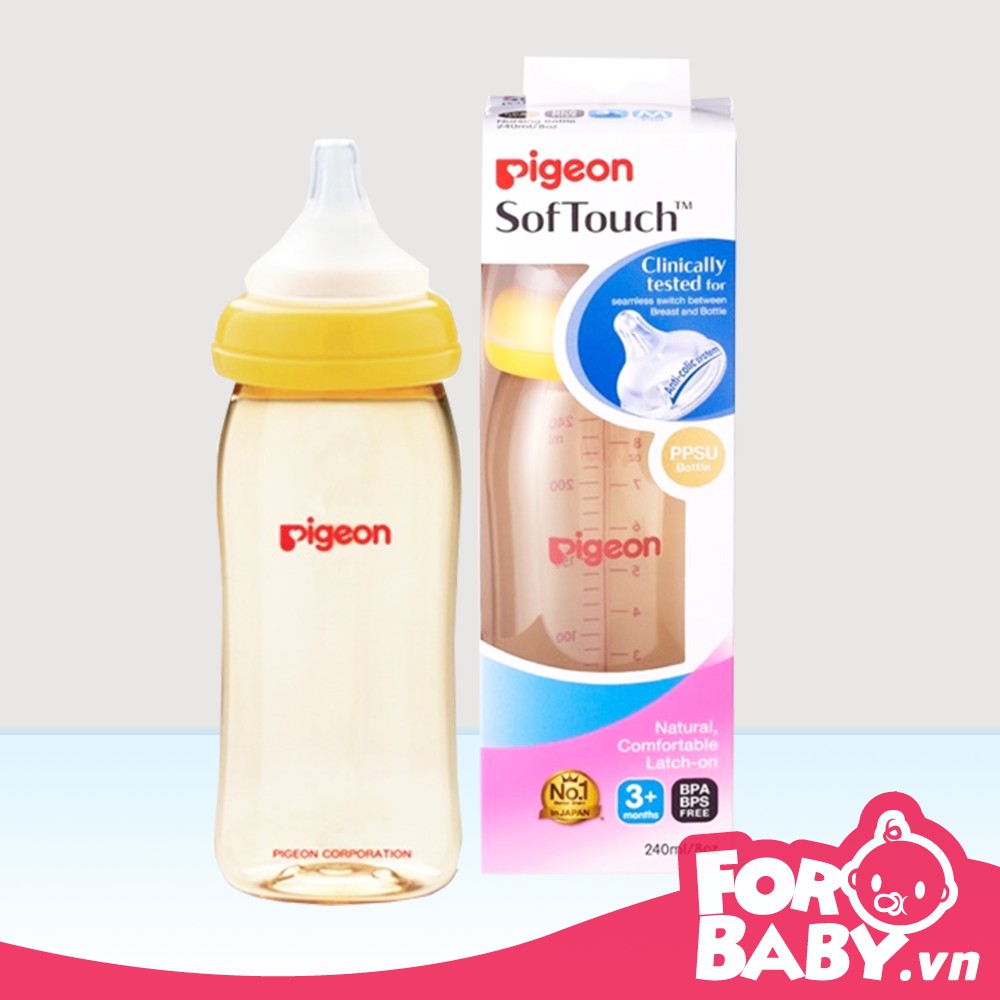 Bình sữa Pigeon SofTouch Peristaltic PLUS 240ml