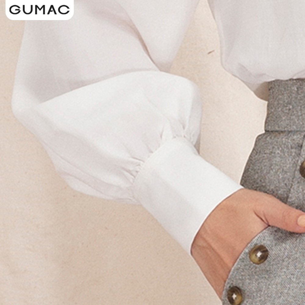 [Mã WABRGUSBD2 giảm 10% tối đa 50k đơn từ 250k] Áo sơ mi nữ cổ trụ túi mổ AA10115 GUMAC | BigBuy360 - bigbuy360.vn