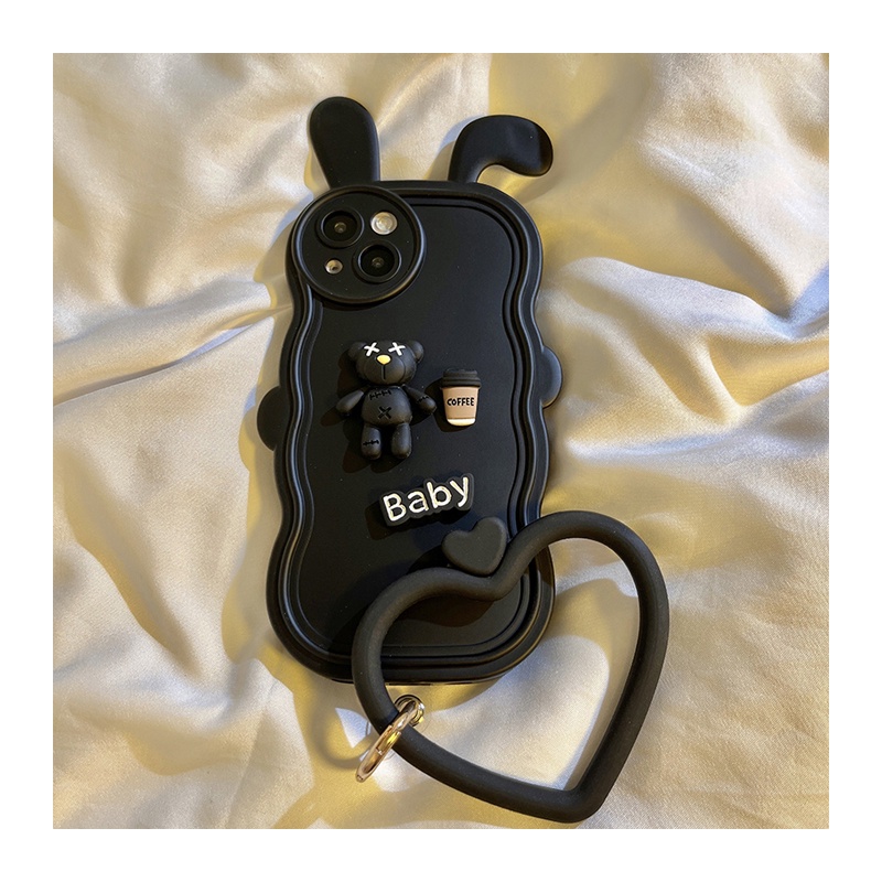 Ốp Điện Thoại Hình Tai Thỏ Gấu 3D Cho IPhone 14 14Pro 14ProMax 13 13Pro 13ProMax 12 12Pro 12ProMax 11 11Pro 11ProMax XSMax XR X XS