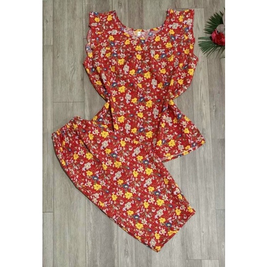 Sale xả Bộ lửng mặc nhà lụa hàn size dưới 60kg