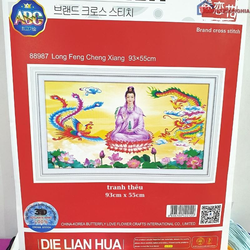Sale tranh thêu chữ thập quan thế âm bồ tát