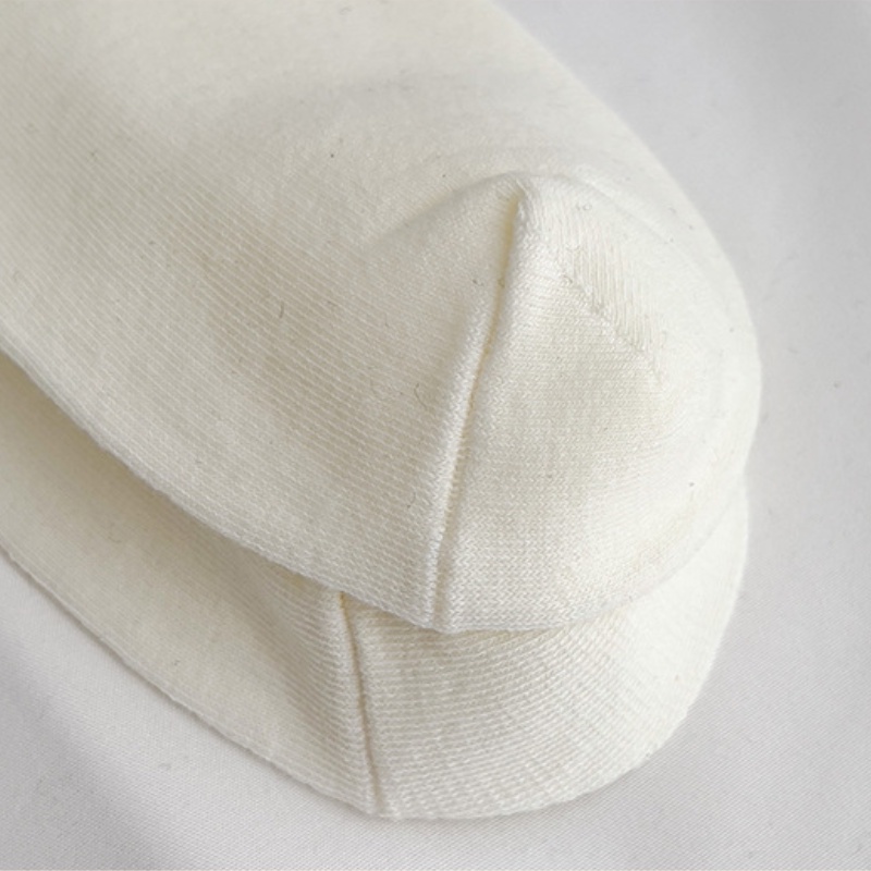 Vớ FHYL cotton cổ cao qua mắt cá chân màu trắng/ đen thời trang dành cho nữ