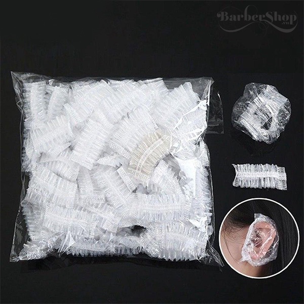 Áo choàng, mũ trùm tóc nilon dùng 1 lần, hỗ trợ nhuộm tóc