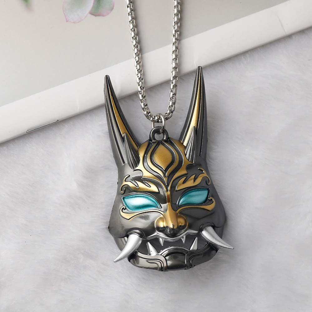 Vòng Cổ Choker Kim Loại Hóa Trang Genshin Tartaglia Game Genshin Cá Tính Sáng Tạo Cho Nam