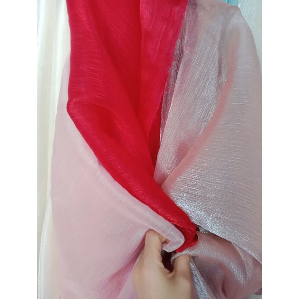 Giá sỉ Vải voan tơ xước có vệt óng ánh siêu đẹp đủ màu tuyển sỉ ctv