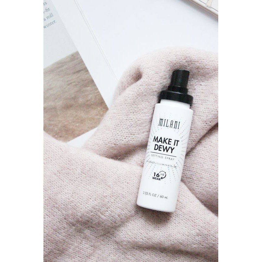 Xịt Khoáng Cố Định Lớp Makeup Milani Make It Dewy 3-in-1 Setting Spray Hydrate + Illuminate (60ml) | BigBuy360 - bigbuy360.vn