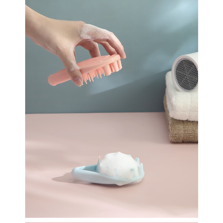 Lược Gội Đầu Silicon Mát Xa Da Đầu, Giảm Rụng Tóc, Kích Thích Mọc Tóc