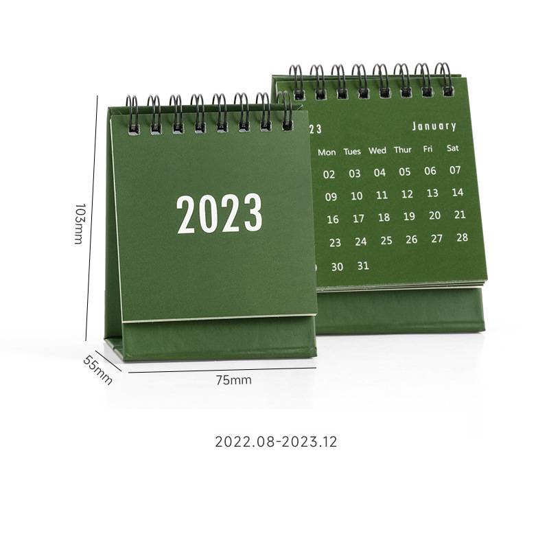 Lịch Để Bàn Mini 2023 2022.8-2023.12 Thiết Kế Đơn Giản Sáng Tạo