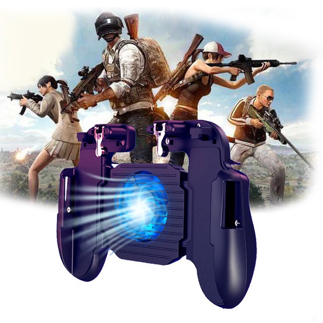 H5 PUBG Tay cầm hỗ trợ chơi game trên điện thoại Android iOS có quạt tản nhiệt tiện dụng gaming gloves