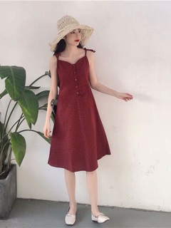 [ORDER] sẵn đỏ SM VÁY 2 DÂY (ảnh thật up cuối)