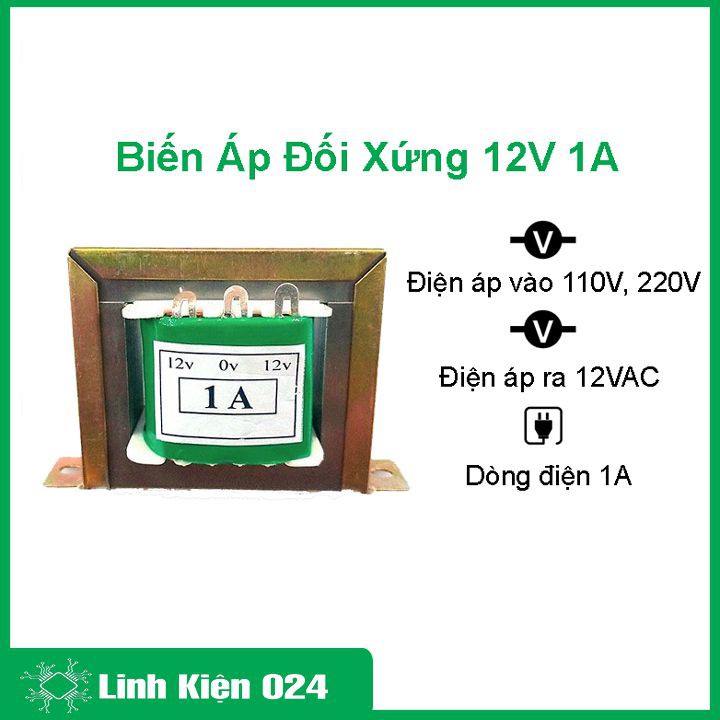 Biến Áp Đối Xứng 12V 1A