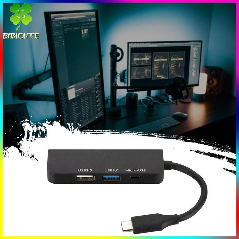 [Fast delivery]HUB Tpye-C To Micro USB 3.0 2.0 HDMI-Compatible 4 Port Splitter Adapter