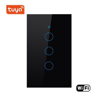 Công Tắc cảm ứng Wifi RF433 Tuya 1,2,3 Nút - Hình Chữ Nhật