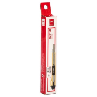 Dao rọc giấy mini Deli - chất liệu lưỡi bằng hợp kim -dễ dàng sử dụng màu Vàng - 1 cái ED10150 - HOKAMI STORE