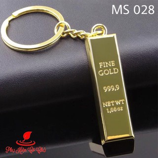 Móc Khóa Thỏi Vàng 9999 Cao Cấp- MS028
