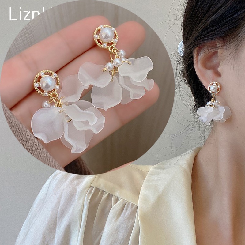 Khuyên Tai S925 2022 Đính Ngọc Trai Sang Trọng Phong Cách Hàn Quốc