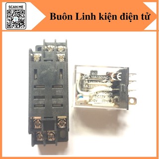 Relay omron 12v 8 chân, relay trung gian 12v, rơ le 12v, rơ le omron