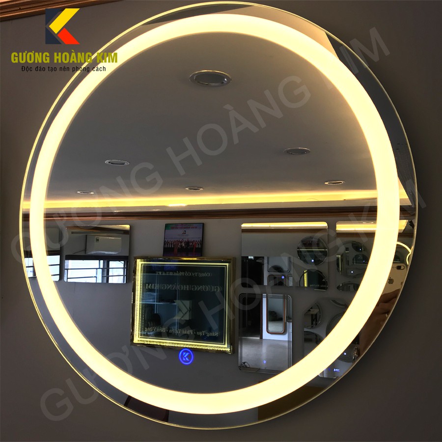 ( giá sỉ ) gương đèn led cảm ứng phá sương thông minh treo tường Kích thước D60 cm - guonghoangkim mirror | BigBuy360 - bigbuy360.vn